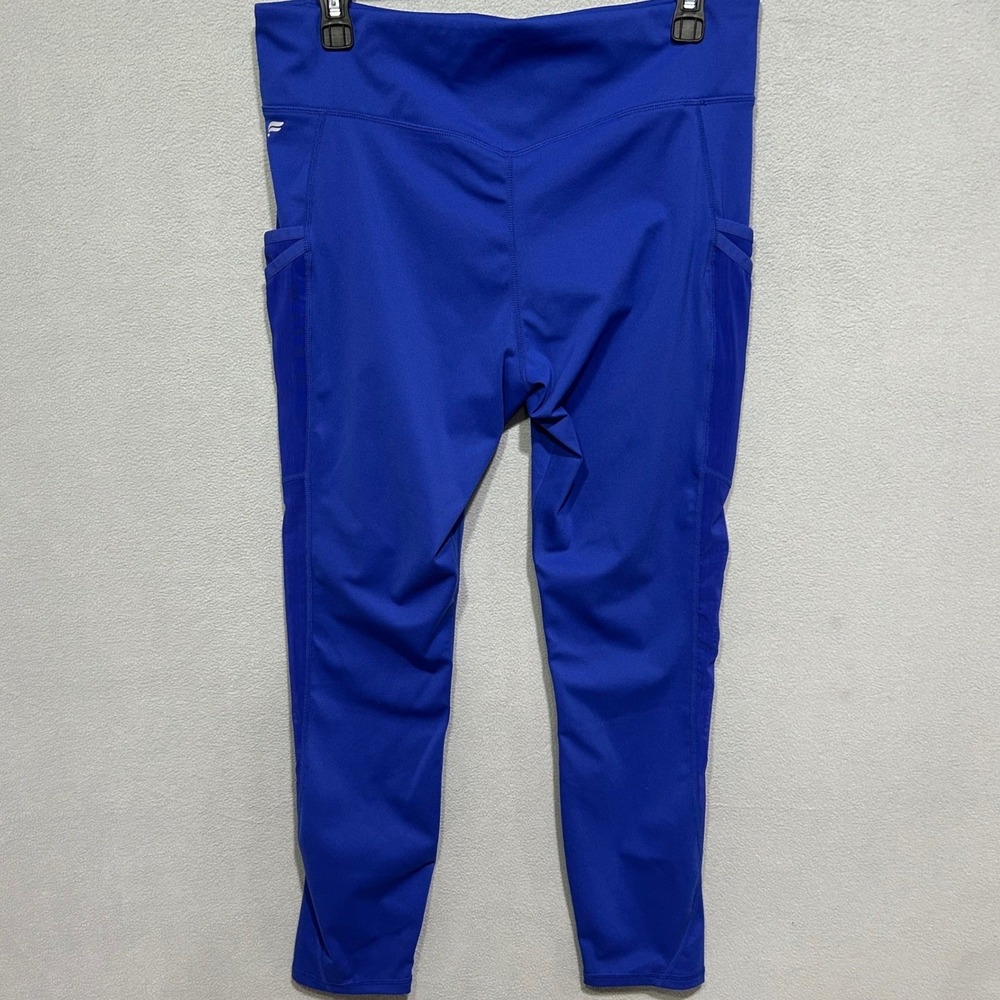 Fabletics Leggings Women XL Blue Motion 365 High Rise Mesh Pocket - Picture 2 of 8